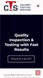 Mobile Screenshot of calumettesting.com