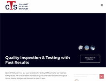 Tablet Screenshot of calumettesting.com